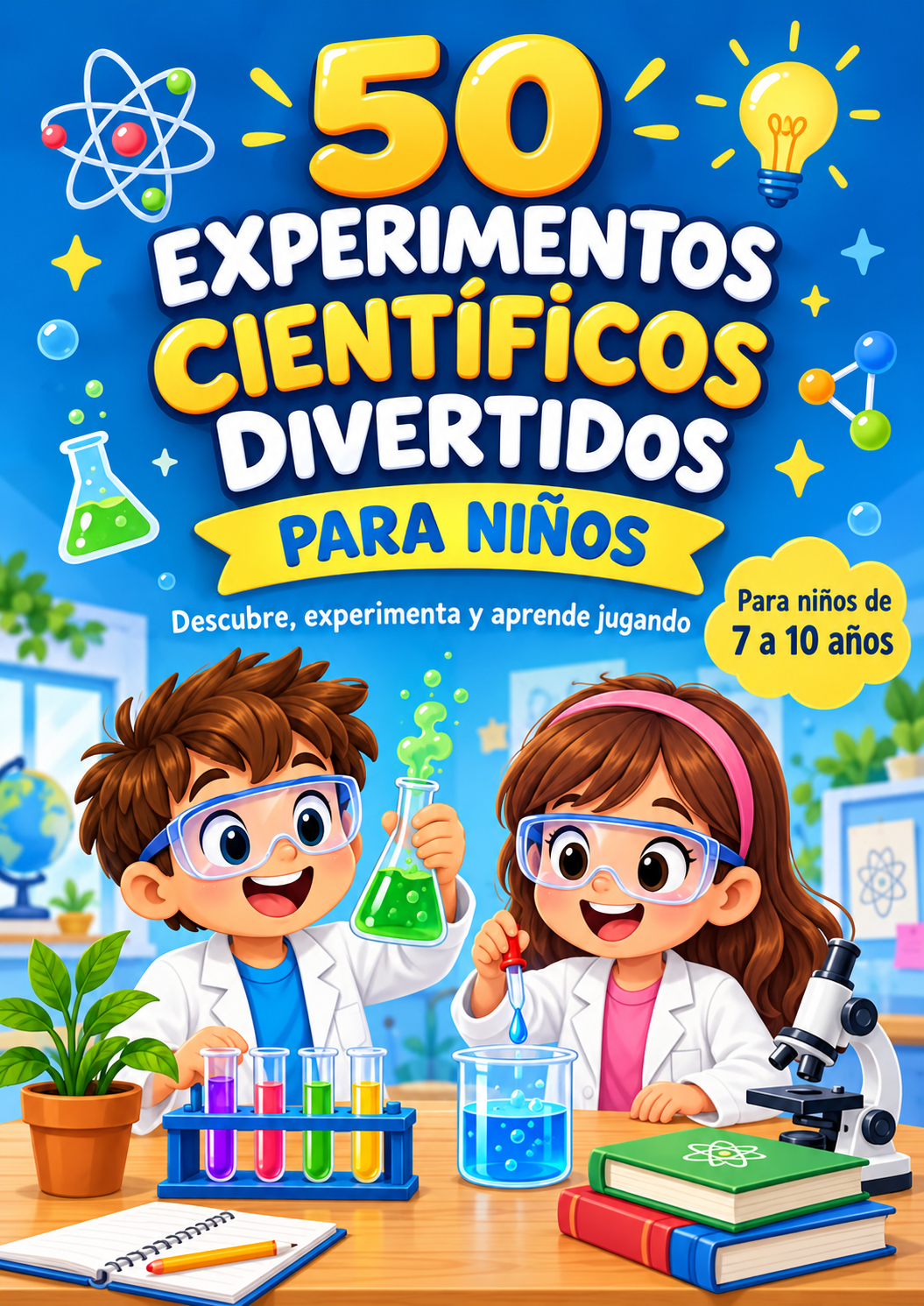 50 EXPERIMENTOS CIENTÍFICOS DIVERTIDOS PARA NIÑOS
